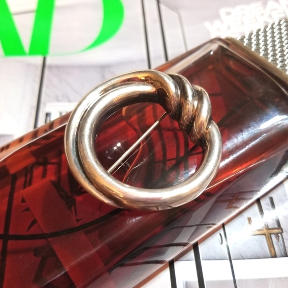 BAYANIHAN Designer signed Modernist Sterling Vintage Brooch - Picture 3 of 6